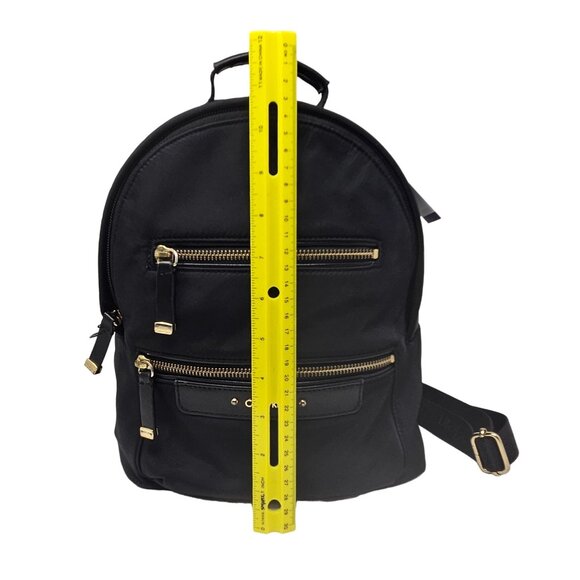 Calvin Klein Mini Back Pack Black Gold Zipper Adjustable Straps Pockets RN54163 main image 9